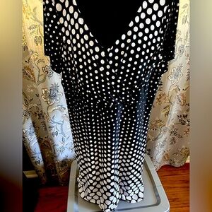 Polka Dot V-Neck Women's Top